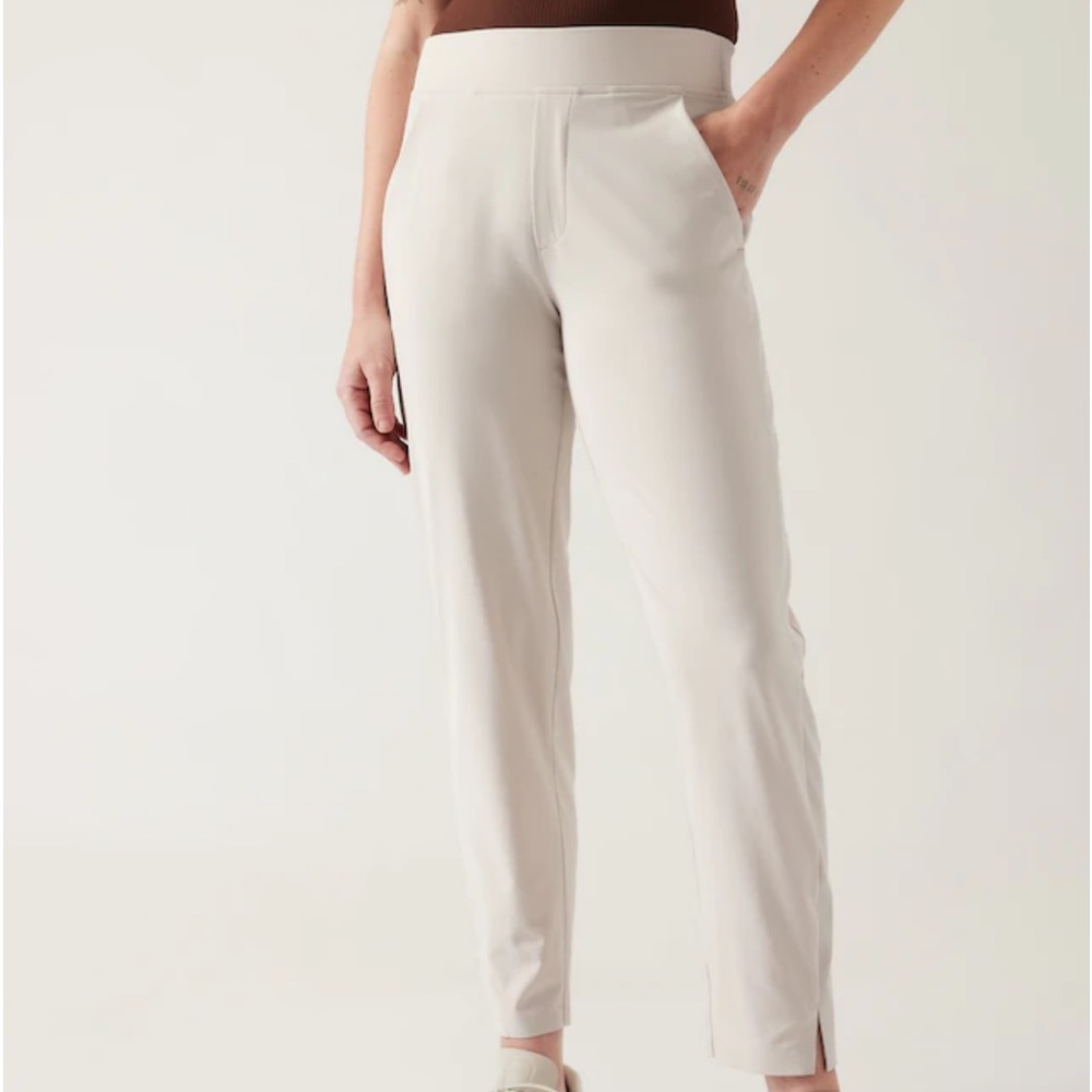 Athleta Brooklyn Ankle Pant, Size 12, abalone grey, NWT